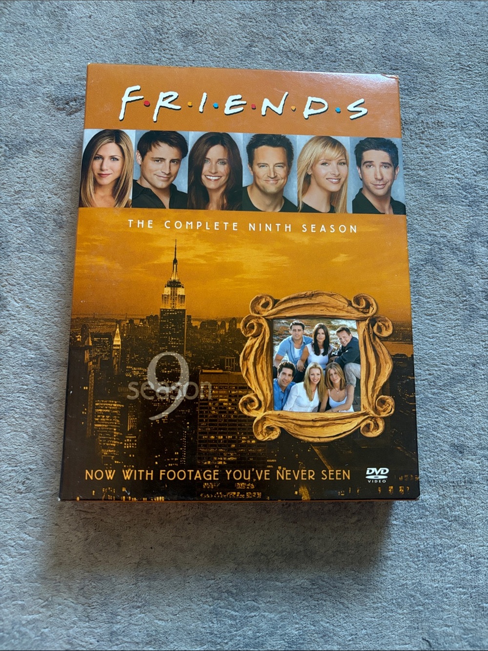 FRIENDS Season 9 DVD Box Set - Orange and Gold Cover